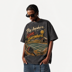 Lawless Row "Play Anywhere, Love Everywhere" Pickleball Washed Tee