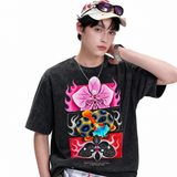 Lawless Row Bloom In Chaos Tee | Vintage Washed Streetwear