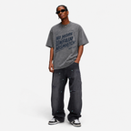 Lawless Row "No More Unfair Mismatch" Pickleball Attitude Washed Grey Oversized Tee