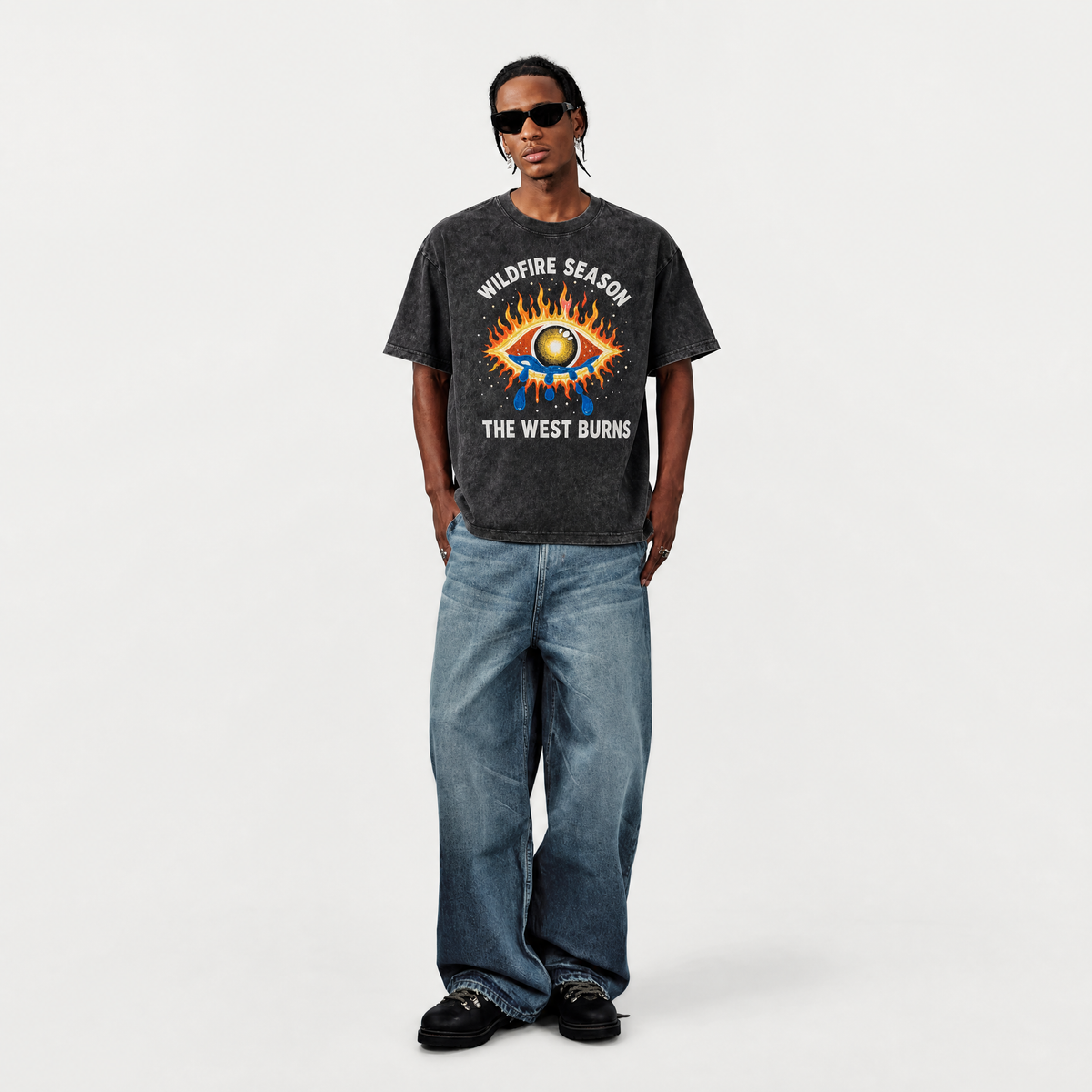 Lawless Row Wildfire Season Tee | Vintage Washed Streetwear
