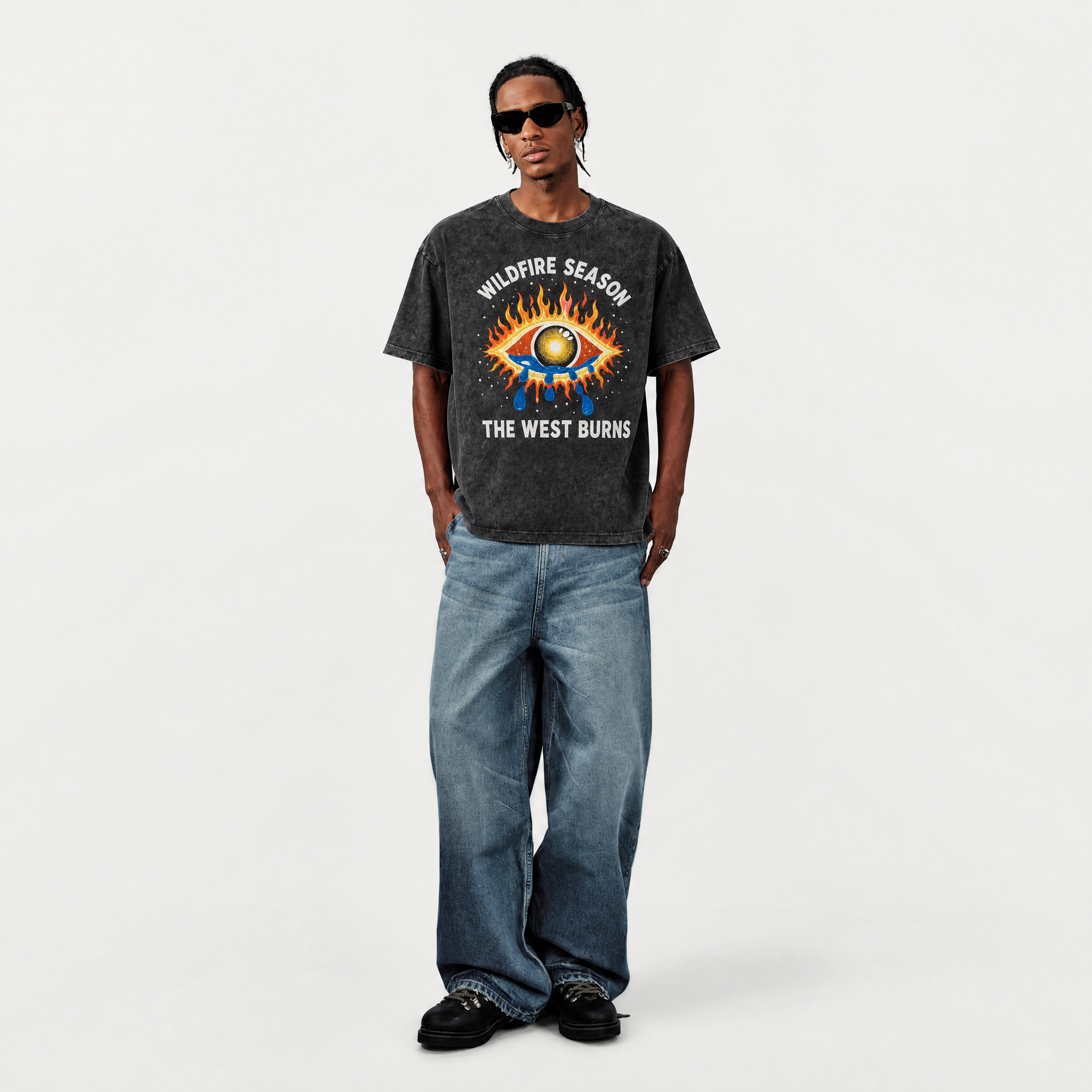Lawless Row Wildfire Season Tee | Vintage Washed Streetwear