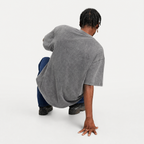 Lawless Row "Keep Moving" Middle Finger Washed Grey Oversized Tee