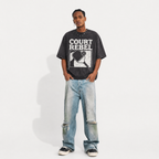 Lawless Row Court Rebel Tee | Pickleball Washed Cotton Streetwear