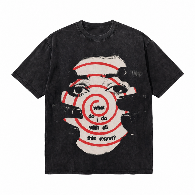 Lawless Row “Targeted Regret” Vintage Washed Oversized Tee Hover Image