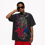 Lawless Row Bloom From Bones Tee | Vintage Washed Streetwear