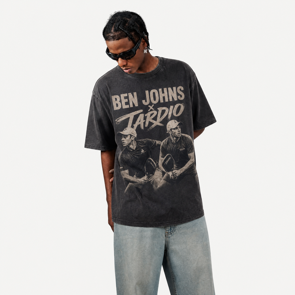 Lawless Row Ben Johns × Tardio Pickleball Legends Oversized Washed Tee