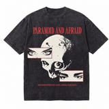 Lawless Row “Paranoid & Afraid” Vintage Washed Oversized Tee