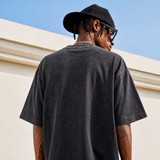 Lawless Row "Selfie Venus" Streetwear Washed Black Oversized Tee