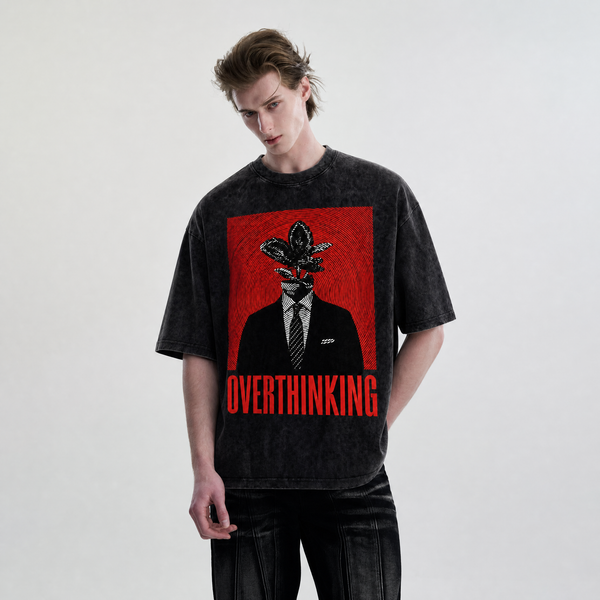 Lawless Row Overthinking Tee | Vintage Washed Streetwear - hover