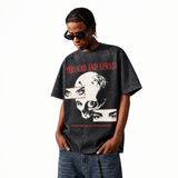 Lawless Row “Paranoid & Afraid” Vintage Washed Oversized Tee