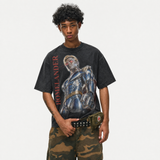 LAWLESSROW Vintage Acid Wash The Boys Homelander Oversized Graphic T-Shirt