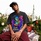 Lawless Row “Live Future” Vintage Washed Oversized Tee