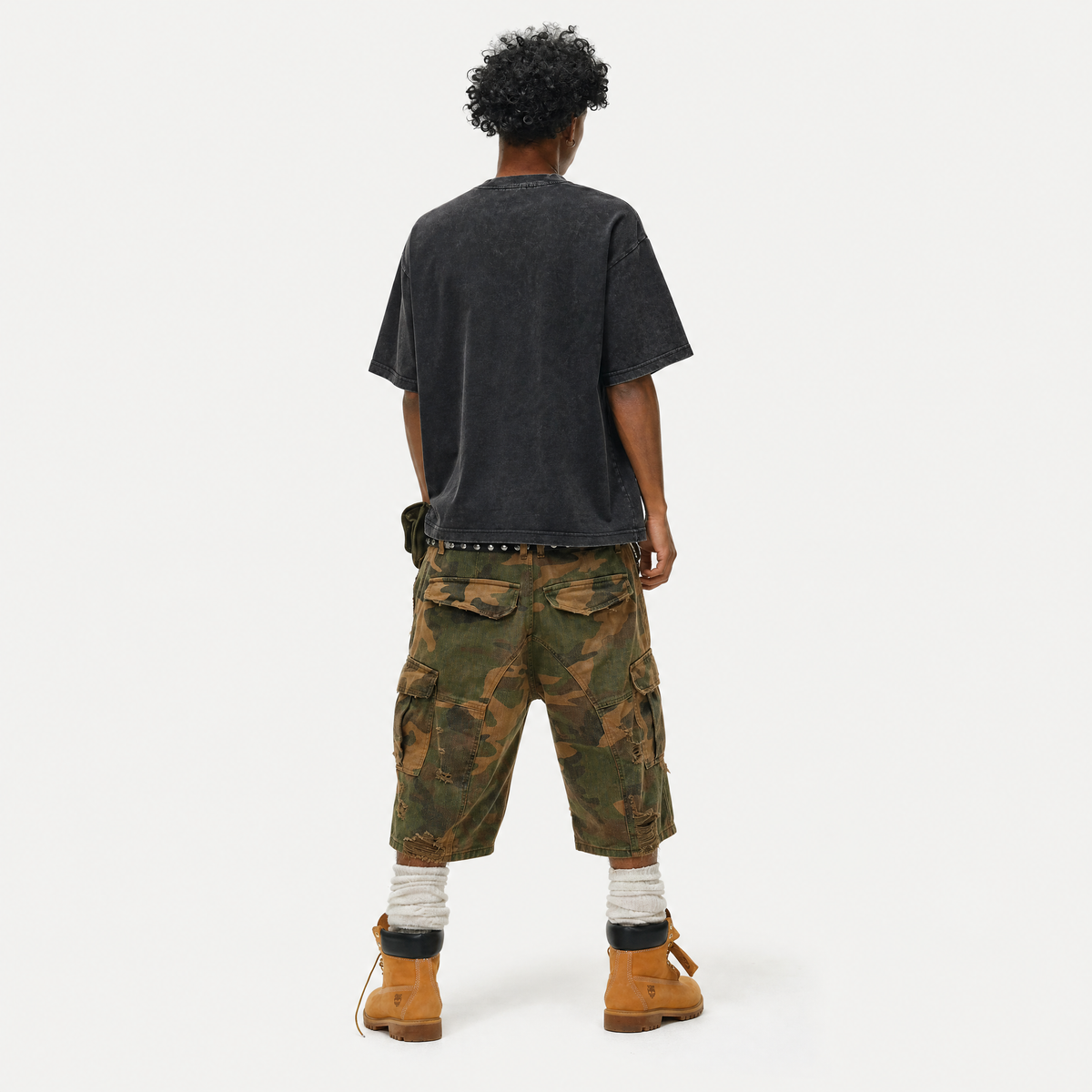 LAWLESSROW Vintage Acid Wash The Boys Homelander Oversized Graphic T-Shirt