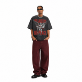 LAWLESSROW “No Justice No Peace” Vintage Washed Oversized Tee