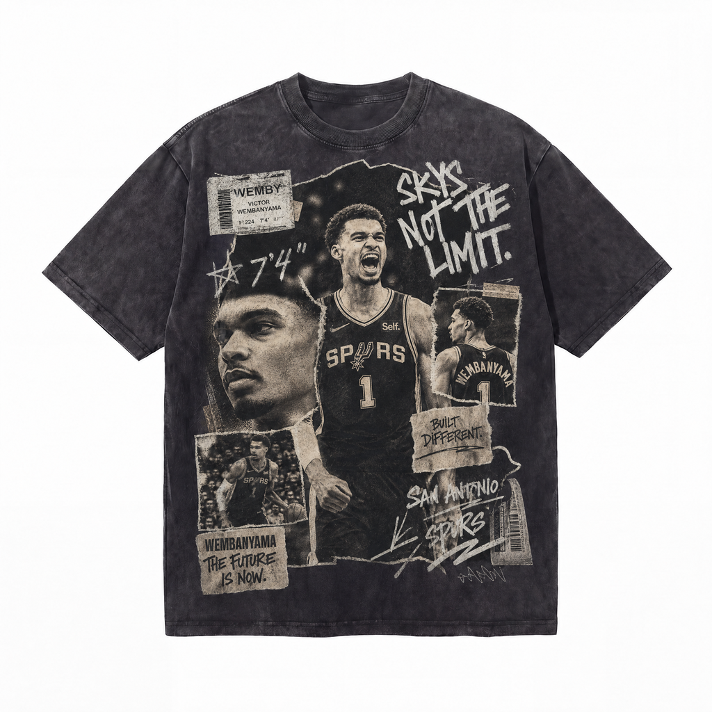 LAWLESSROW "The Future is Now" Heavyweight Washed Black Graphic Tee