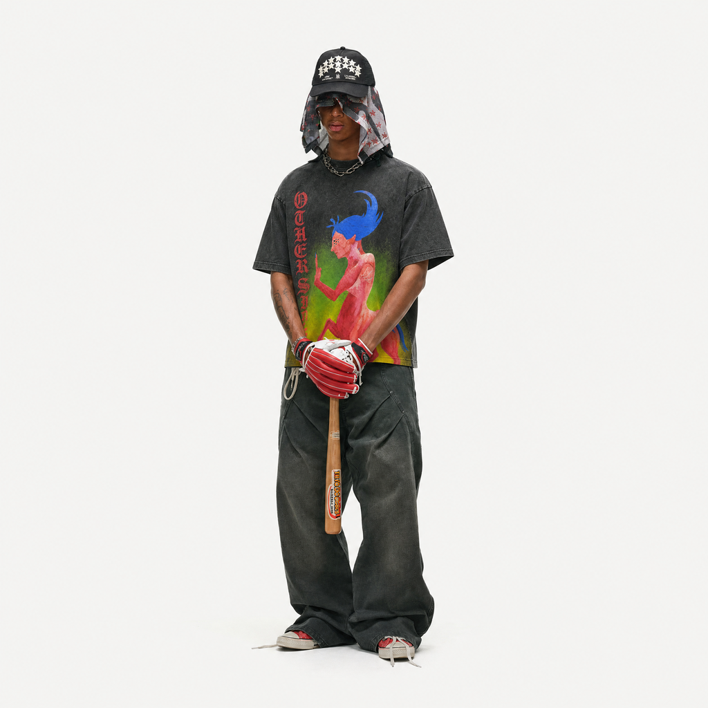 Lawless Row “Otherside” Vintage Washed Oversized Tee