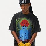 Product Title  Lawless Row “Real Alien” Vintage Washed Oversized Tee
