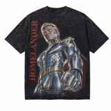 LAWLESSROW Vintage Acid Wash The Boys Homelander Oversized Graphic T-Shirt