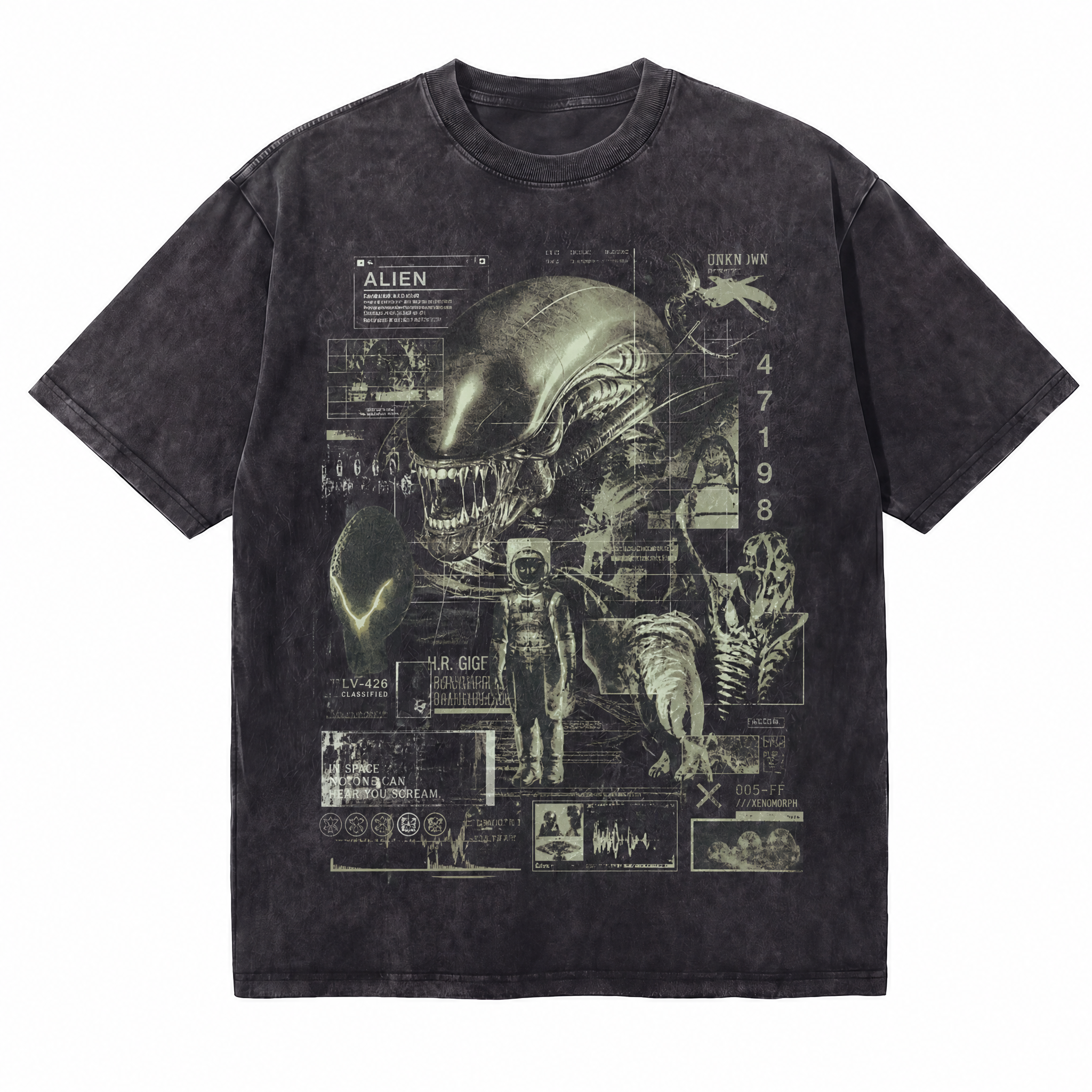 Lawless Row "Classified Encounter" Vintage Washed Oversized Tee