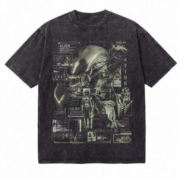 Lawless Row "Classified Encounter" Vintage Washed Oversized Tee
