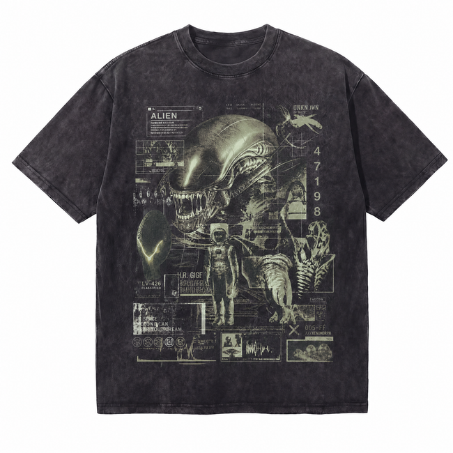 Lawless Row "Classified Encounter" Vintage Washed Oversized Tee Hover Image