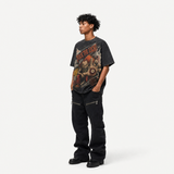 Lawless Row "Fuck The Light" Vintage Black Oversized Tee