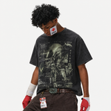 Lawless Row "Classified Encounter" Vintage Washed Oversized Tee