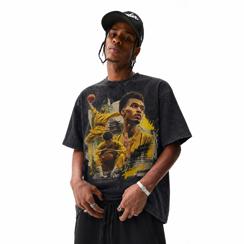 Lawless Row "Discipline Over Hype" Vintage Washed Oversized Tee
