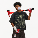 Lawless Row "Classified Encounter" Vintage Washed Oversized Tee