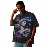 Lost In The System Vintage Washed Graphic Tee