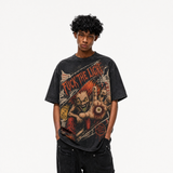 Lawless Row "Fuck The Light" Vintage Black Oversized Tee