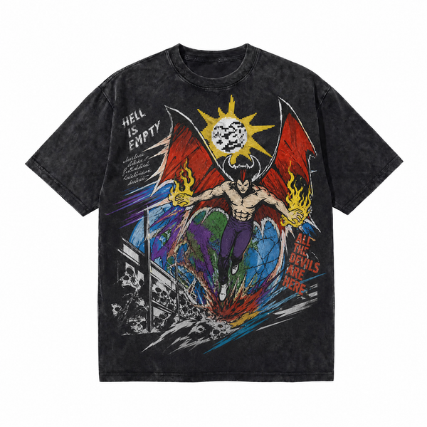 Hell Is Empty Vintage Washed Graphic Tee