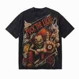 Lawless Row "Fuck The Light" Vintage Black Oversized Tee