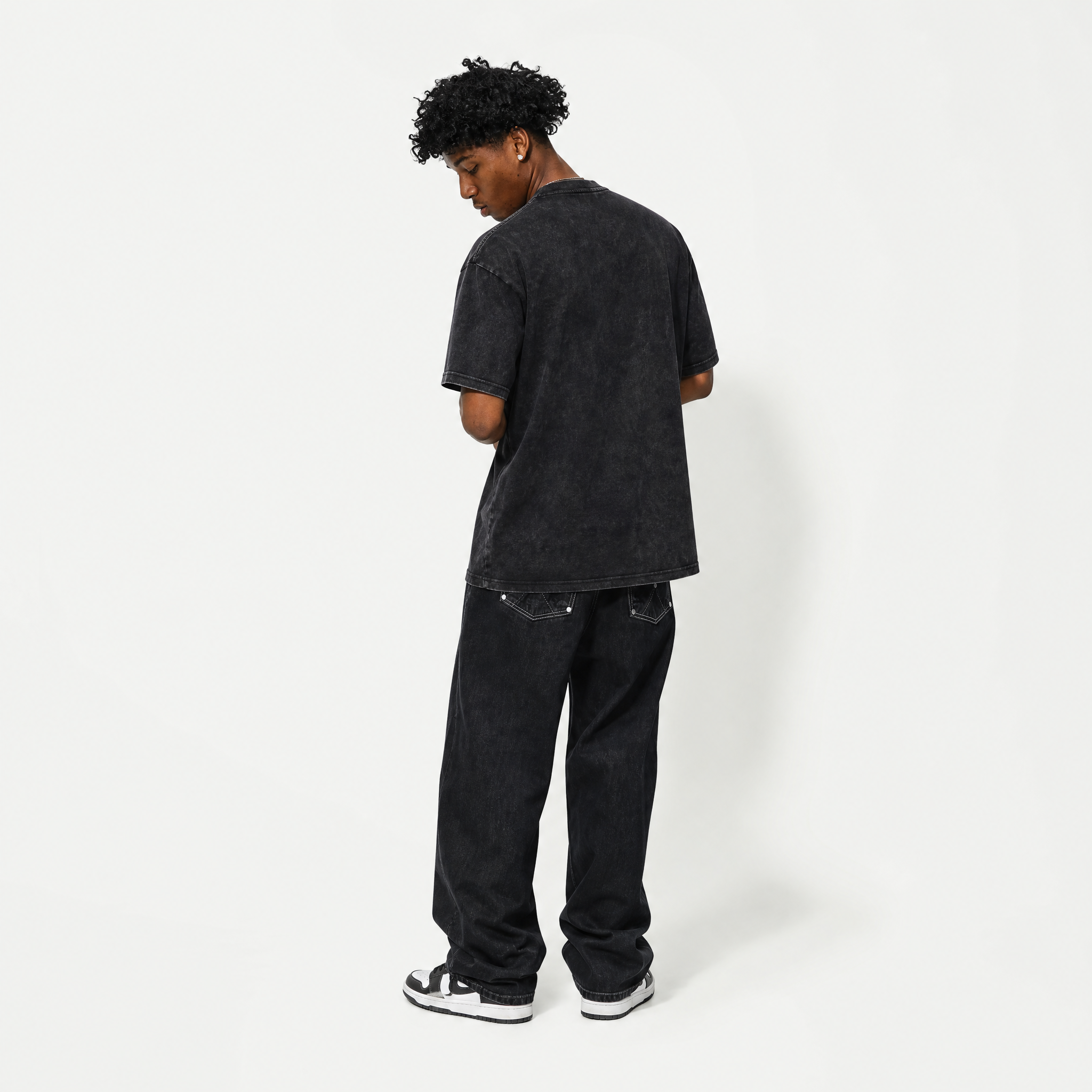 Lawless Row "Fuck The Light" Vintage Black Oversized Tee