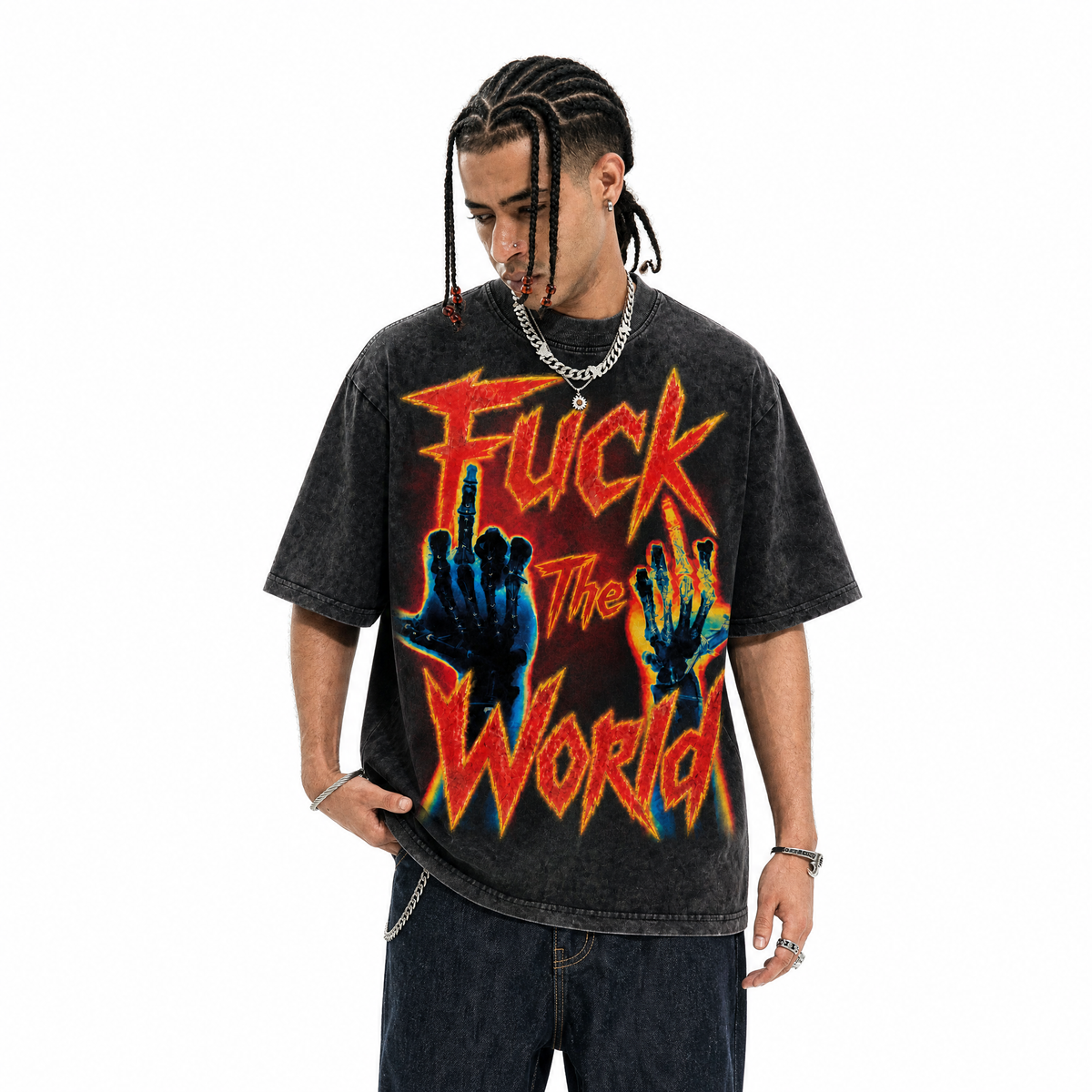 LAWLESSROW Defiant Bones Vintage Washed Tee