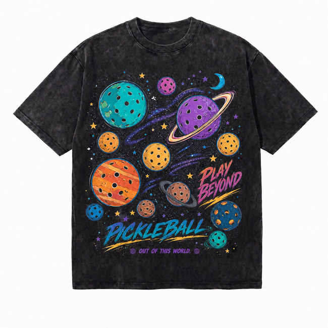 LAWLESSROW "Cosmic Disruption" Heavyweight Washed Black Graphic Tee Hover Image