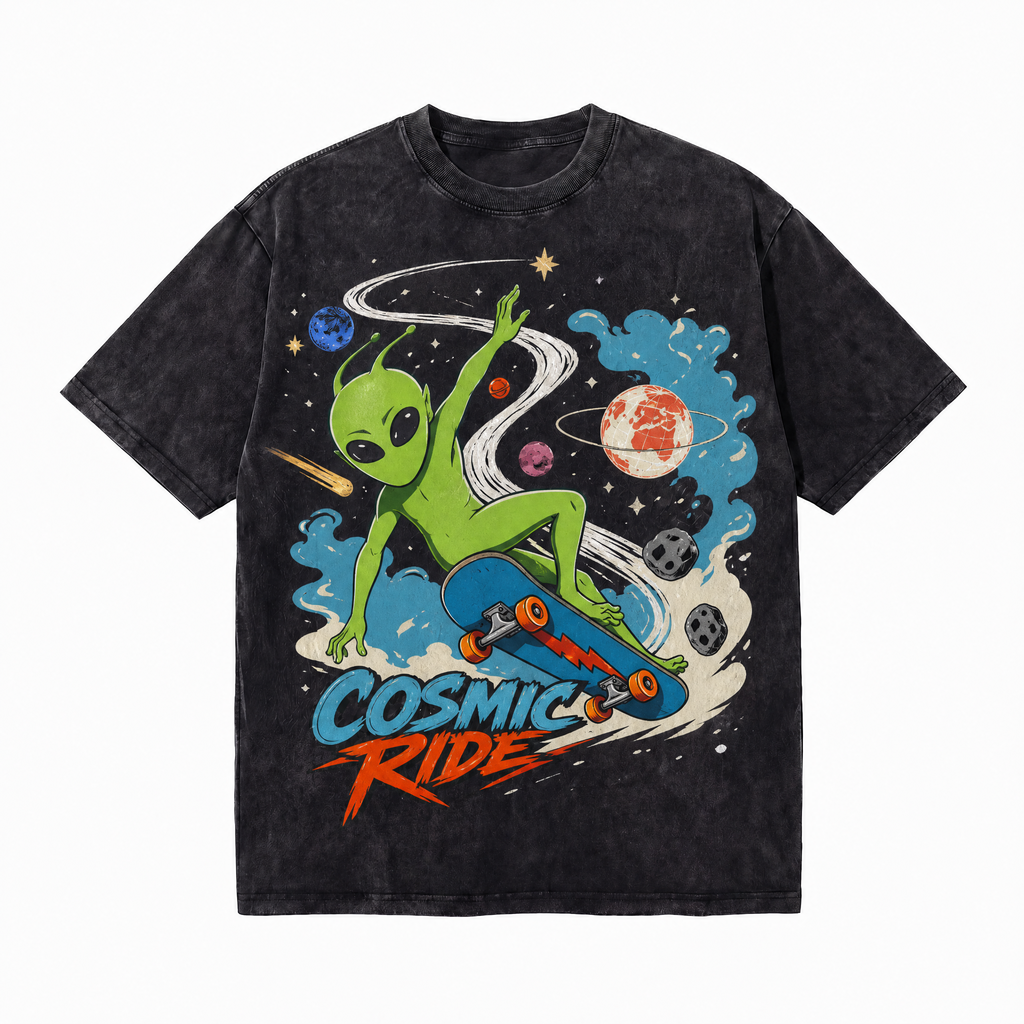 Lawless Row "Cosmic Ride" Vintage Washed Skate Tee