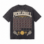 LAWLESSROW "Everyday is Pickleball Day" Heavyweight Washed Black Graphic Tee