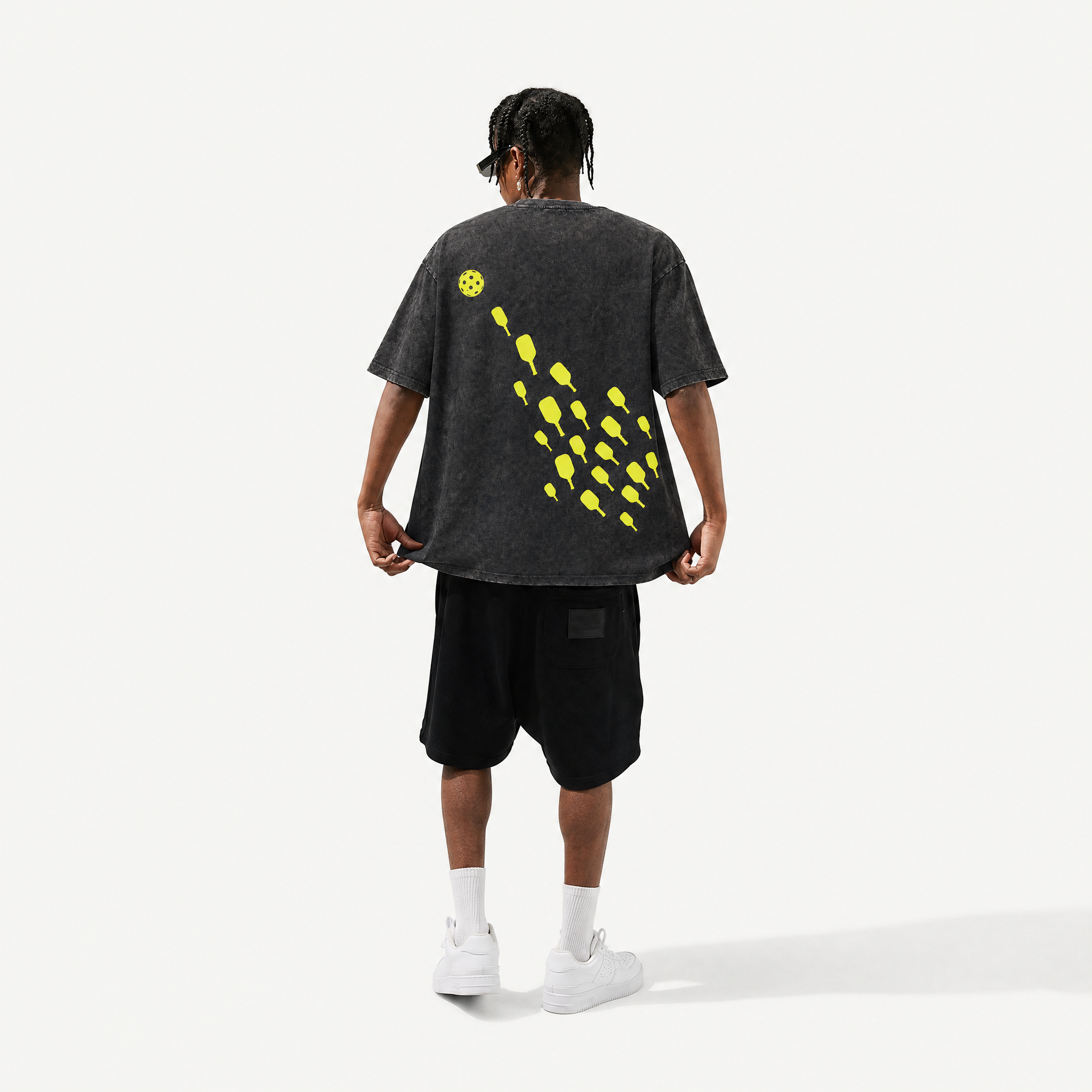 LAWLESSROW "Swarm" Minimalist Acid Wash Heavyweight Tee