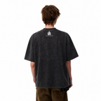LAWLESSROW "Drop Shot" Heavyweight Washed Black Graphic Tee