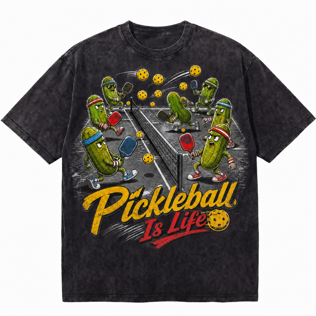 LAWLESSROW "Court Chaos" Vintage Washed Heavyweight Graphic Tee