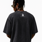 LAWLESSROW "The Future is Now" Heavyweight Washed Black Graphic Tee