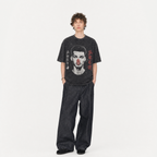 LAWLESSROW "Zen Hustle" Heavyweight Washed Black Graphic Tee