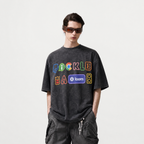 LAWLESSROW "Logoball" Algorithm Infused Vintage Washed Heavyweight Tee
