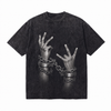 LAWLESSROW "Unchained Defiance" Heavyweight Washed Black Graphic Tee