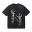 LAWLESSROW "Unchained Defiance" Heavyweight Washed Black Graphic Tee