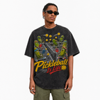 LAWLESSROW "Court Chaos" Vintage Washed Heavyweight Graphic Tee