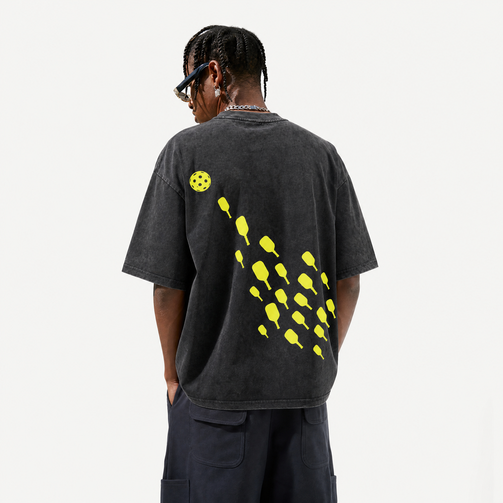 LAWLESSROW "Swarm" Minimalist Acid Wash Heavyweight Tee