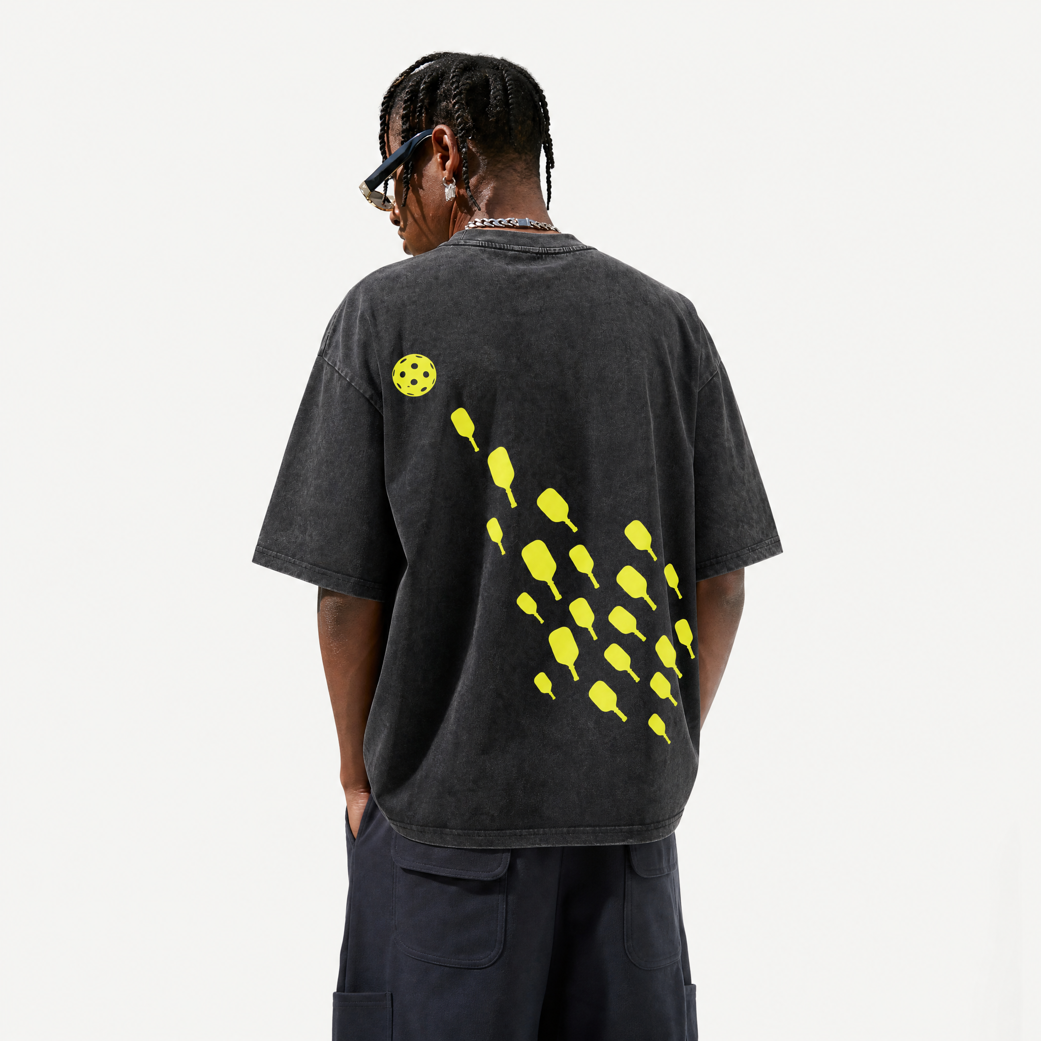 LAWLESSROW "Swarm" Minimalist Acid Wash Heavyweight Tee