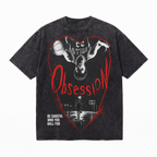 LAWLESSROW "Basketball Obsession" Heavyweight Vintage Washed Graphic Tee